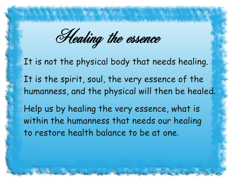 Healing the essence