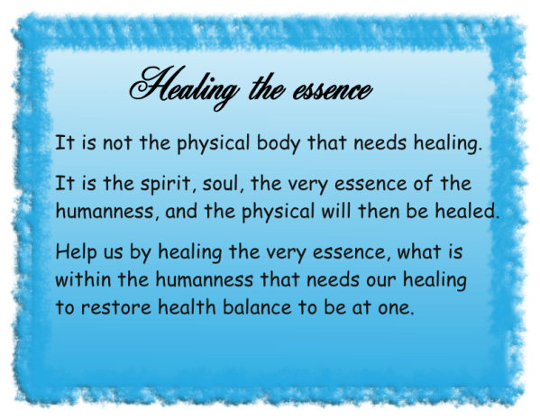 Healing the essence