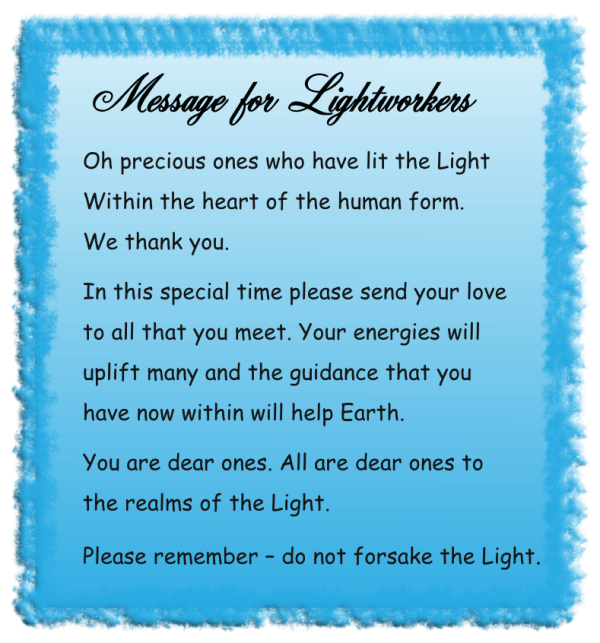 Message for Lightworkers
