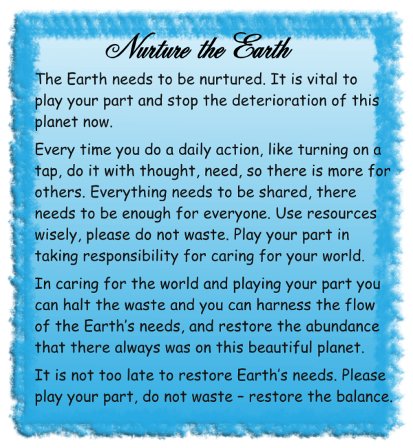 Nurture the Earth