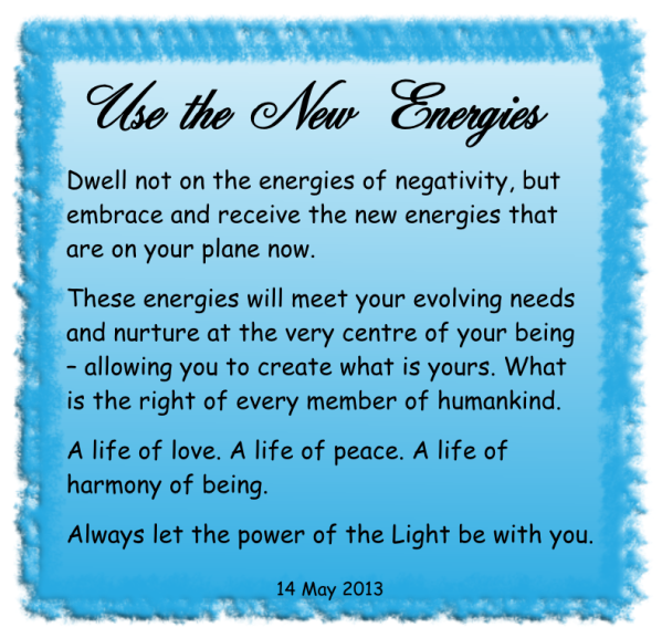 Use the new energies