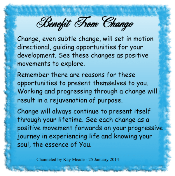 Benefit From Change
