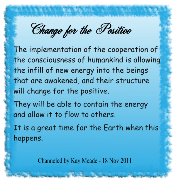 Change for the Positive