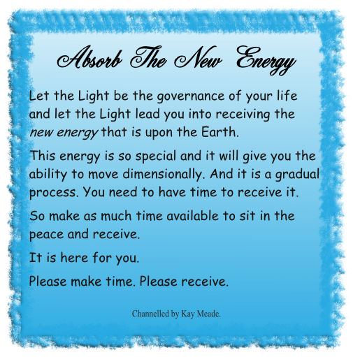 Absorb the new energy