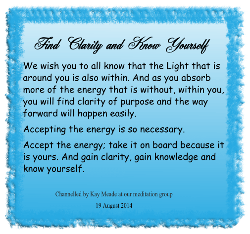 Find Clarity and Know Yourself