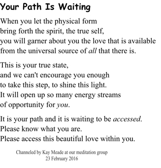 Your Path Is Waiting
