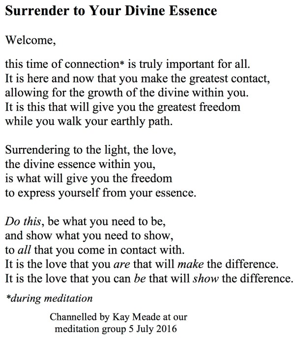 Surrender to Your Divine Essence