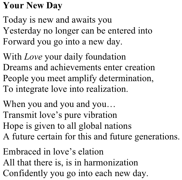 Your New Day - poem