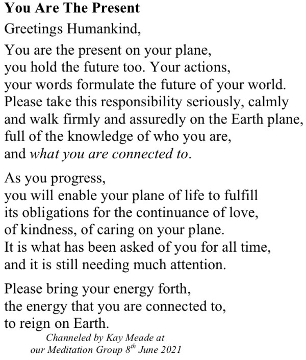 You Are The Present