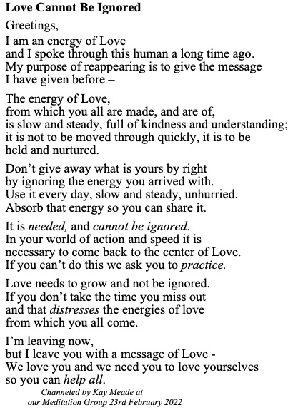 Love Cannot Be Ignored